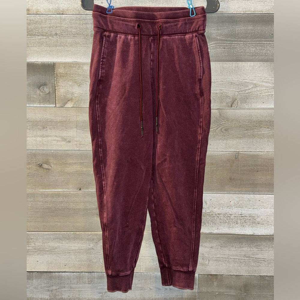 Women’s JoyLab Acid Wash Burgundy Joggers